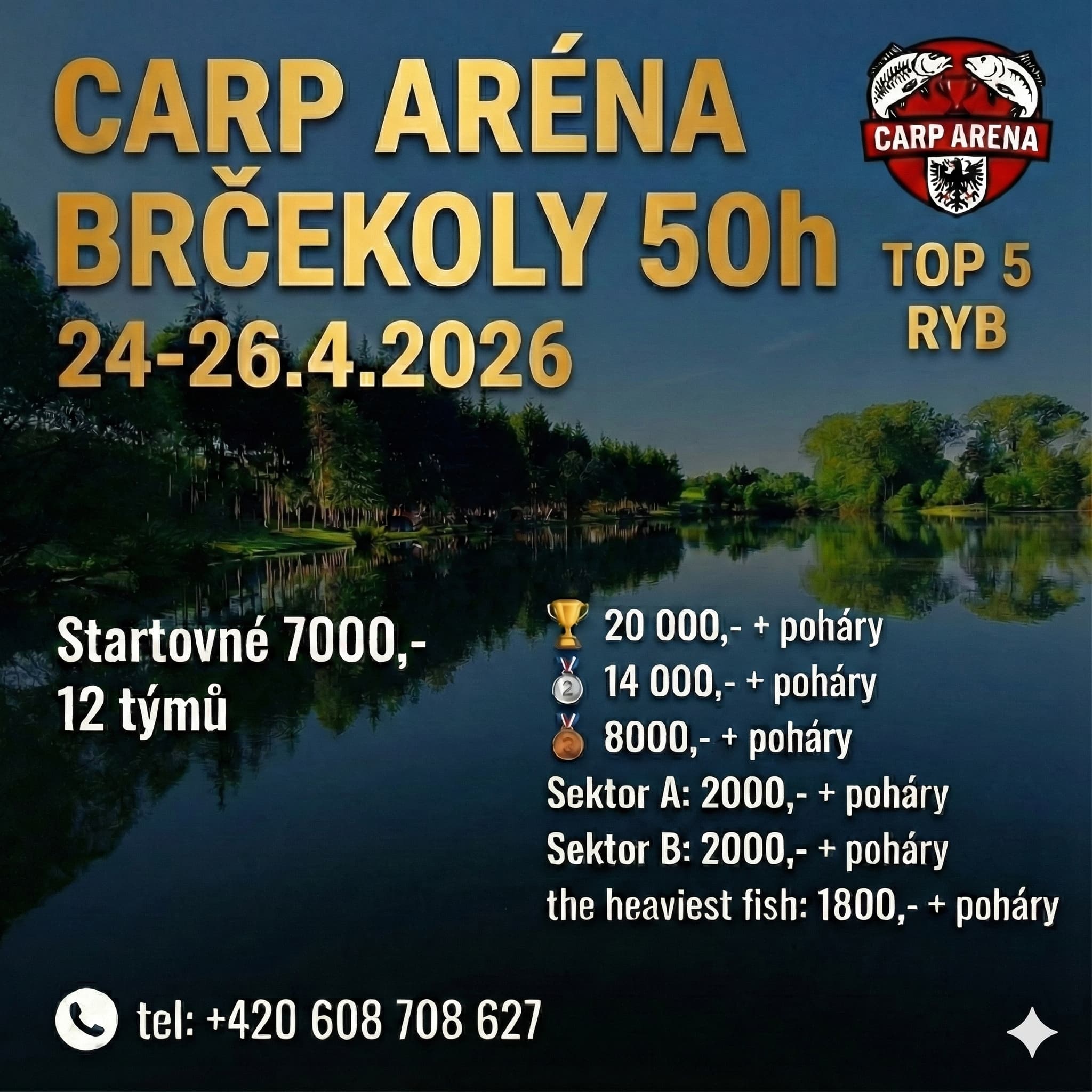 Carp Arena Fifty-hour marathon Brčekoly